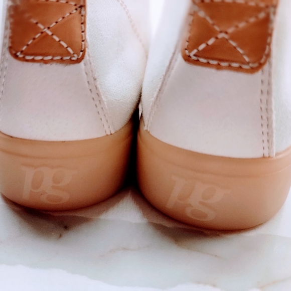 Paul Green Pure Go!Zero Low Top Sneaker Size US 8 UK 5.5 Cream White Brown - Picture 7 of 10